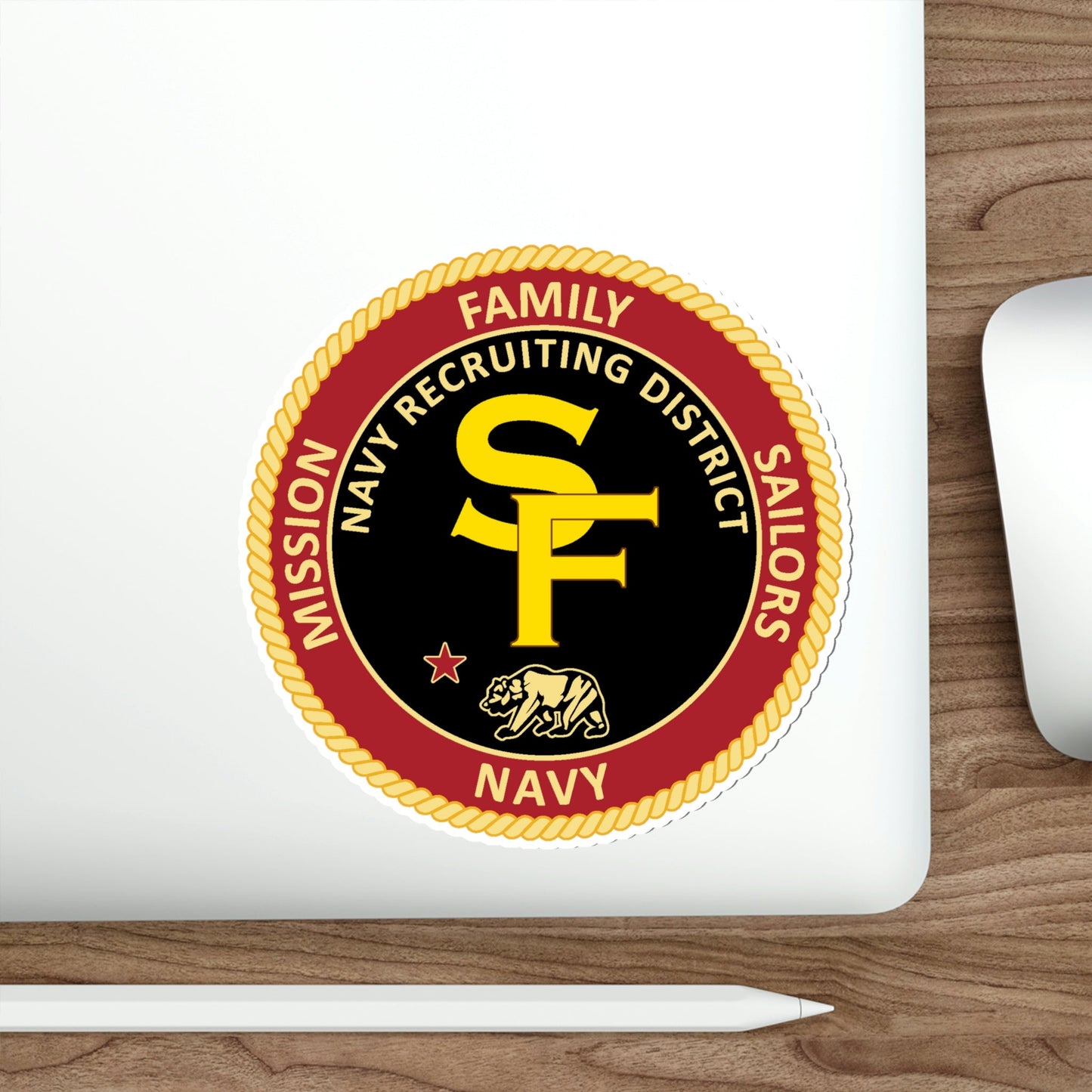 Navy Recruiting District San Francisco (U.S. Navy) STICKER Vinyl Die-Cut Decal-The Sticker Space