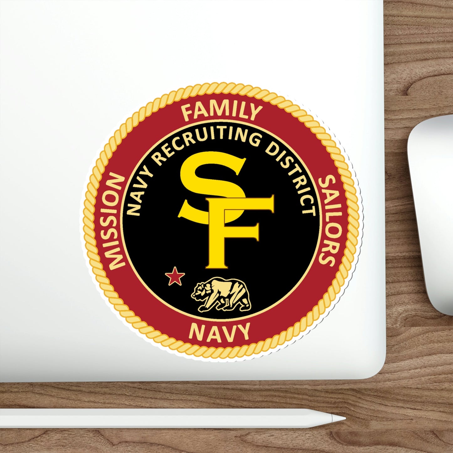 Navy Recruiting District San Francisco (U.S. Navy) STICKER Vinyl Die-Cut Decal-The Sticker Space