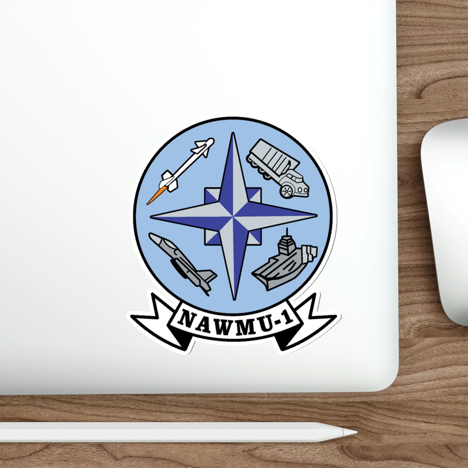 NAWMU 1 (U.S. Navy) STICKER Vinyl Die-Cut Decal-The Sticker Space