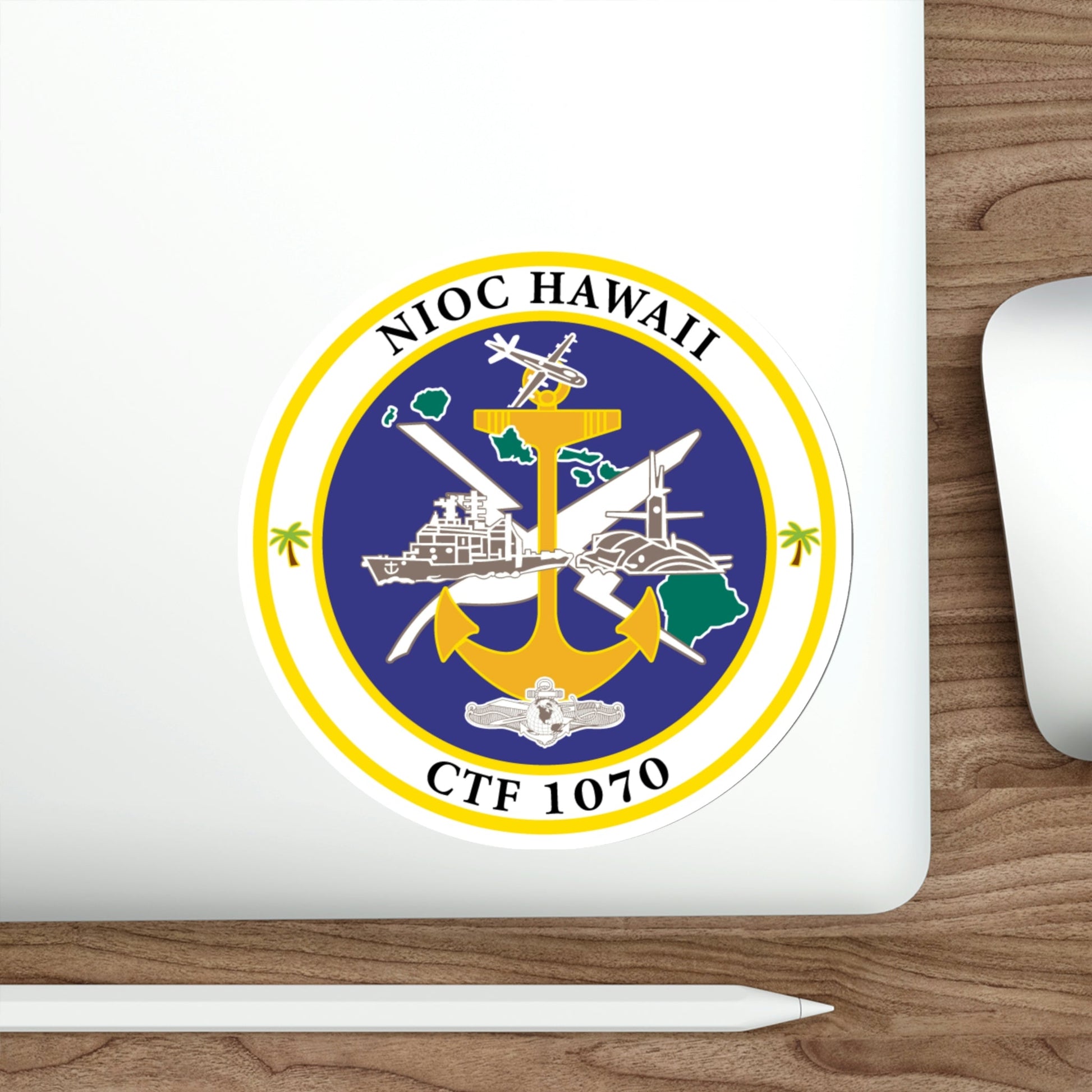 NIOC Hawaii CFT 1070 (U.S. Navy) STICKER Vinyl Die-Cut Decal-The Sticker Space