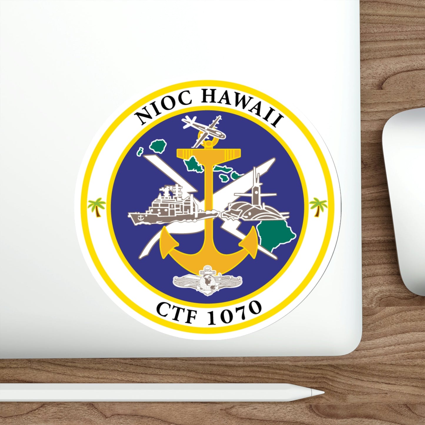 NIOC Hawaii CFT 1070 (U.S. Navy) STICKER Vinyl Die-Cut Decal-The Sticker Space