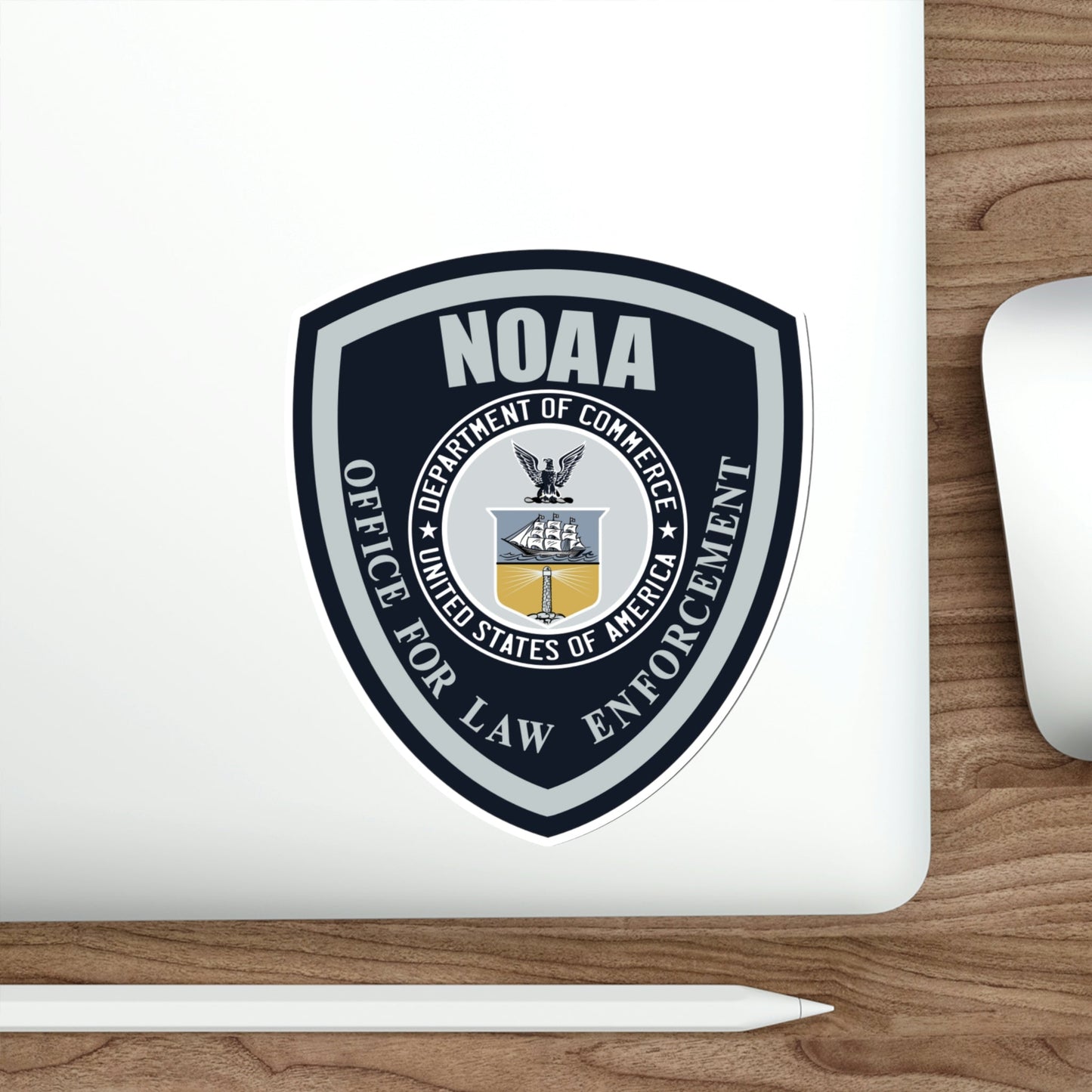 NOAA Marine Law Enforcement STICKER Vinyl Die-Cut Decal-The Sticker Space