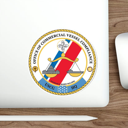 Office of Comm Vessel Cmplnce (U.S. Coast Guard) STICKER Vinyl Die-Cut Decal-The Sticker Space