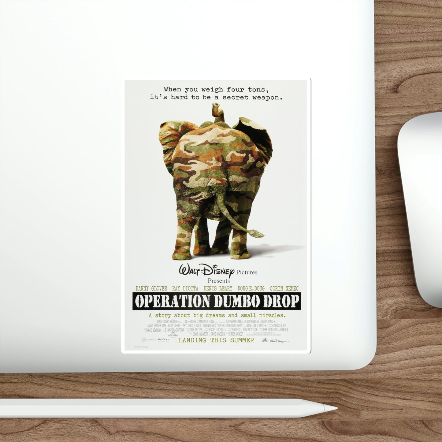 Operation Dumbo Drop 1995 Movie Poster STICKER Vinyl Die-Cut Decal-The Sticker Space