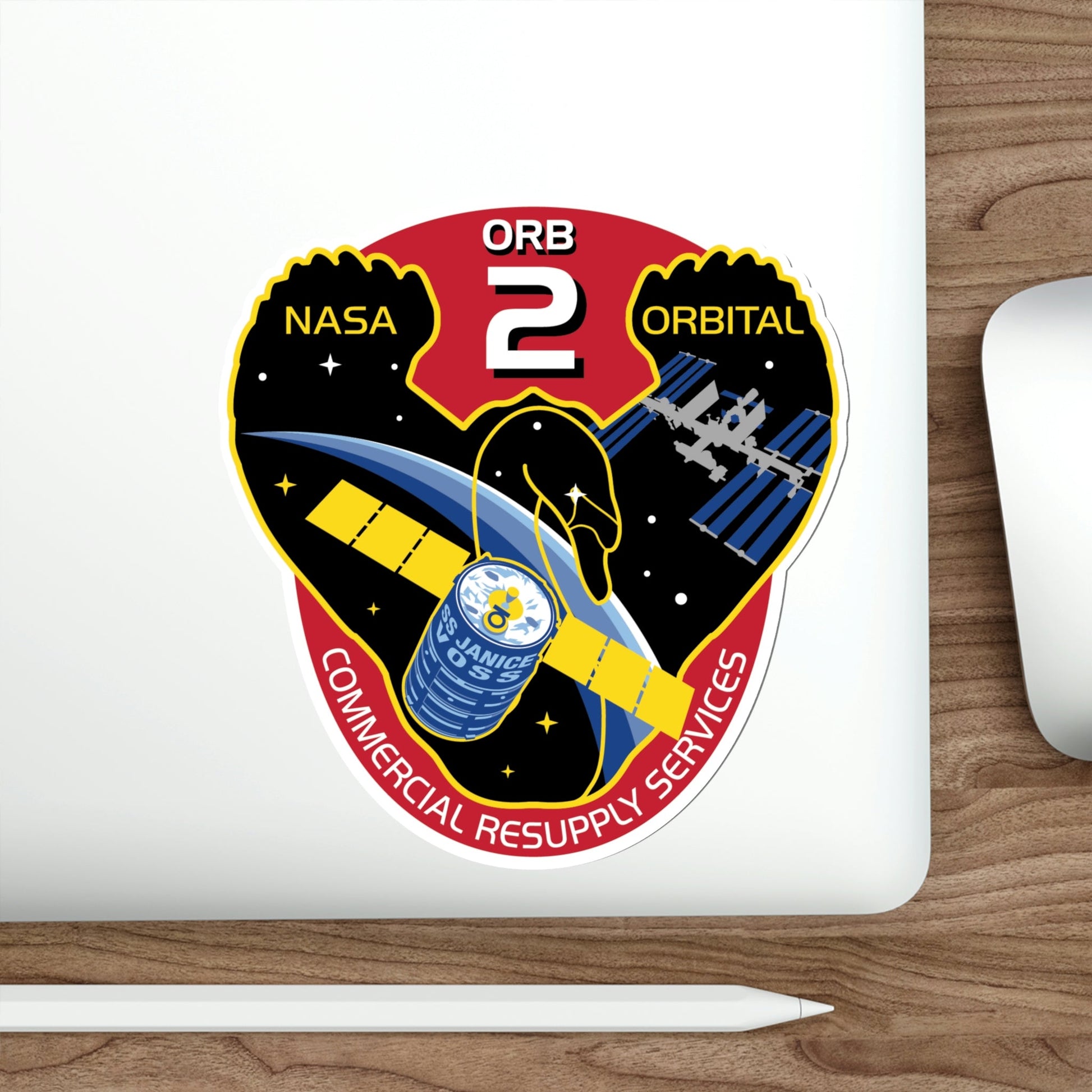 Orbital Sciences CRS Flight 2 (SpaceX) STICKER Vinyl Die-Cut Decal-The Sticker Space