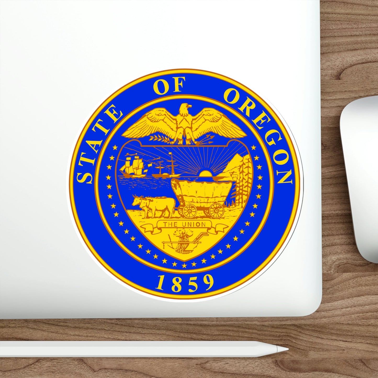 Oregon State Seal v2 STICKER Vinyl Die-Cut Decal-The Sticker Space