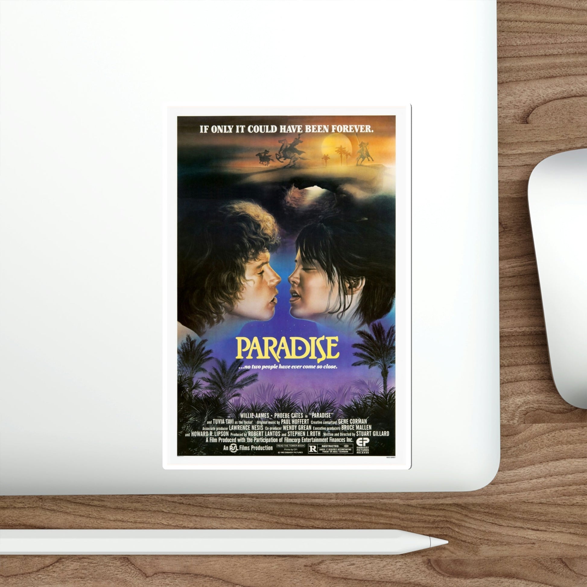 Paradise 1982 Movie Poster STICKER Vinyl Die-Cut Decal-The Sticker Space