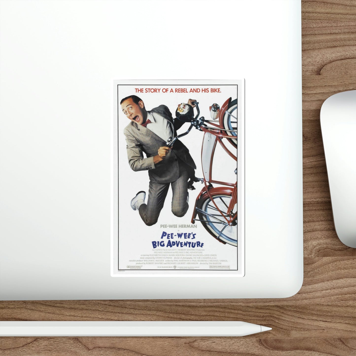 Pee wee's Big Adventure 1985 Movie Poster STICKER Vinyl Die-Cut Decal-The Sticker Space