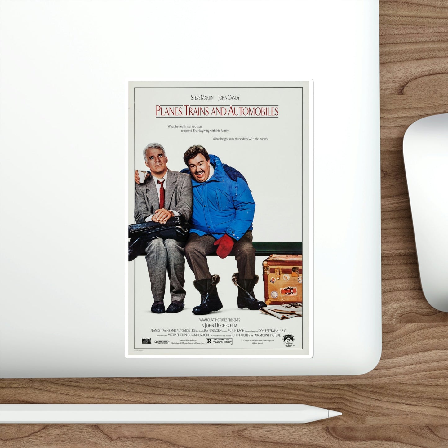 Planes, Trains & Automobiles 1987 Movie Poster STICKER Vinyl Die-Cut Decal-The Sticker Space