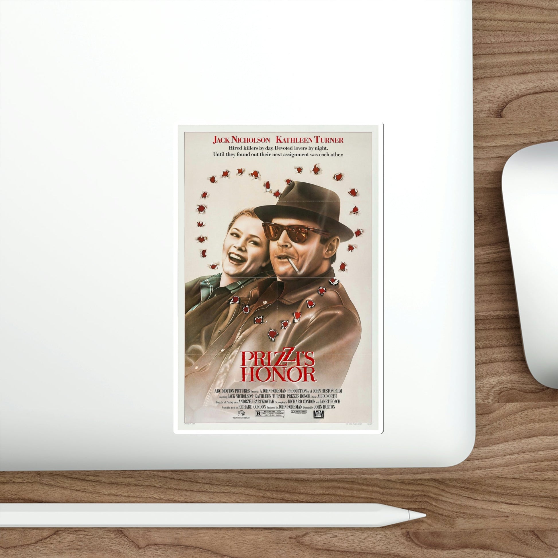 Prizzi's Honor 1985 Movie Poster STICKER Vinyl Die-Cut Decal-The Sticker Space
