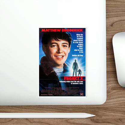 Project X 1987 Movie Poster STICKER Vinyl Die-Cut Decal-The Sticker Space