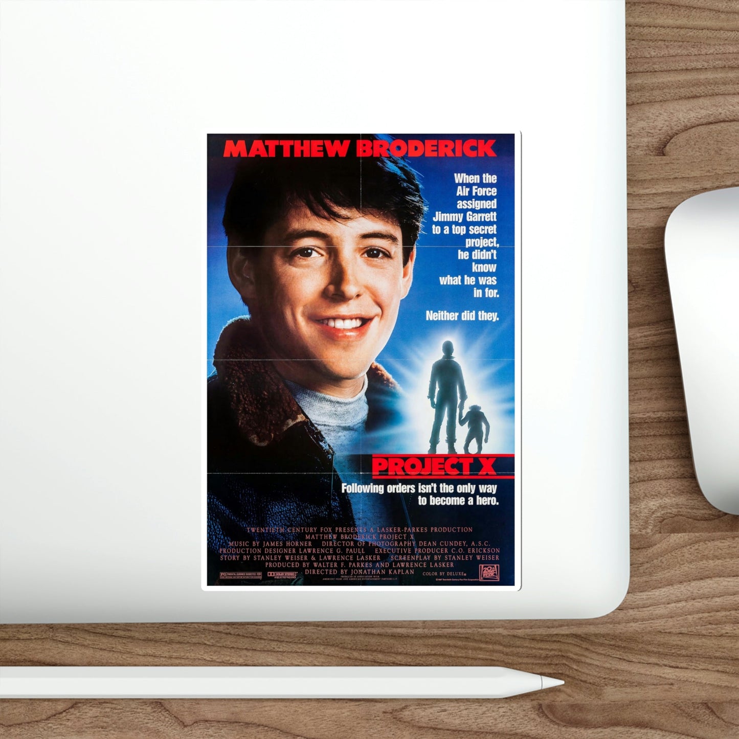 Project X 1987 Movie Poster STICKER Vinyl Die-Cut Decal-The Sticker Space