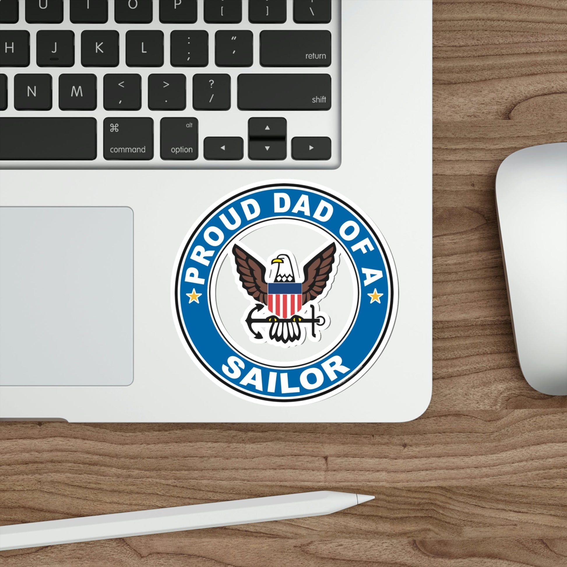 Proud Dad of a Sailor (U.S. Navy) STICKER Vinyl Die-Cut Decal-The Sticker Space