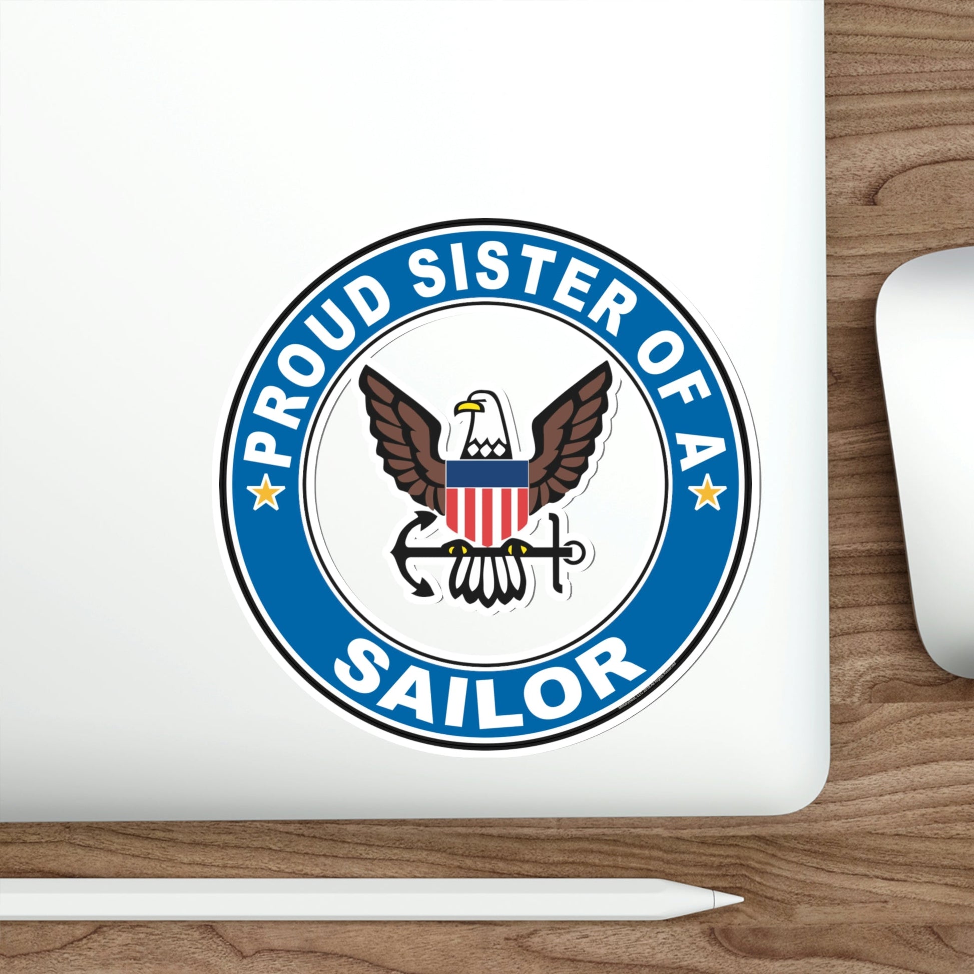Proud Sister of a Sailor (U.S. Navy) STICKER Vinyl Die-Cut Decal-The Sticker Space