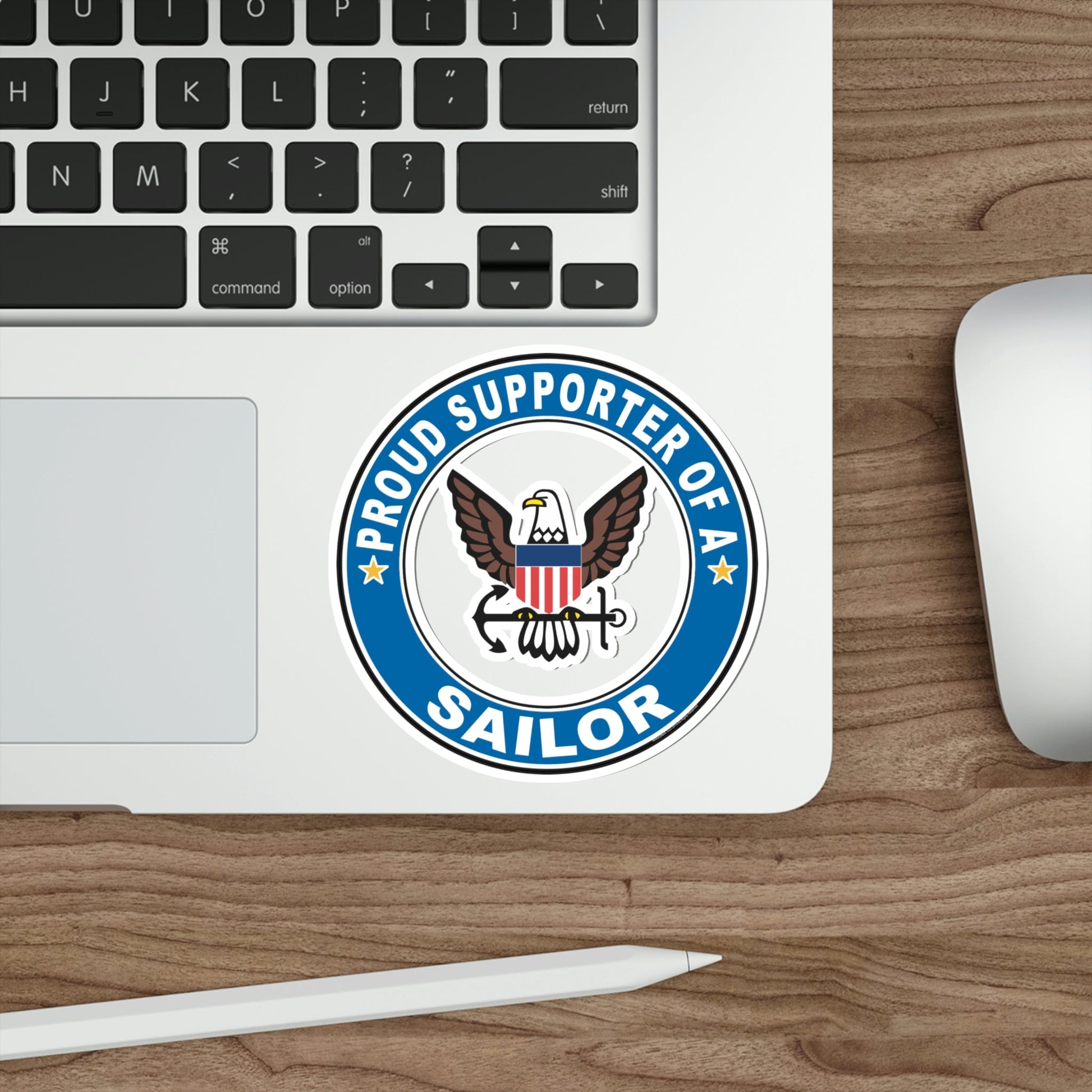 Proud Supporter of a Sailor (U.S. Navy) STICKER Vinyl Die-Cut Decal-The Sticker Space