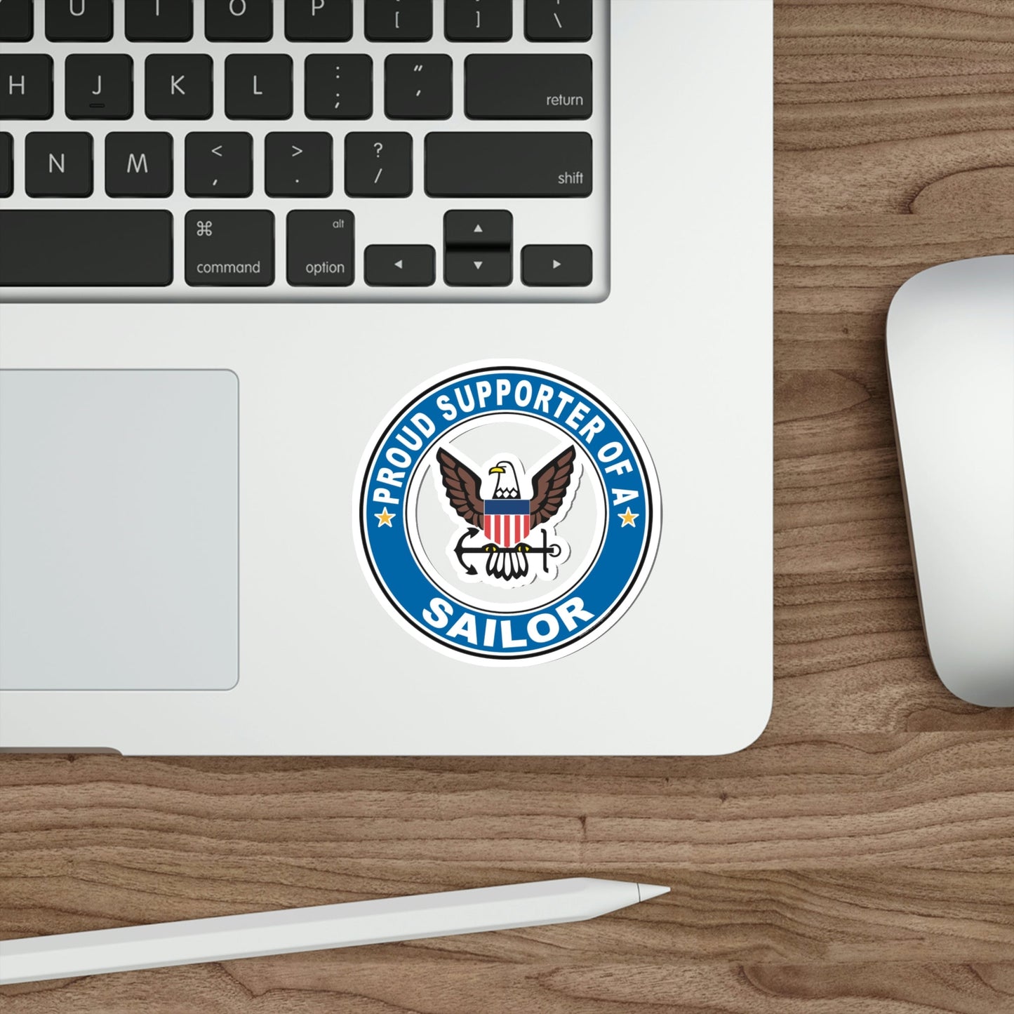 Proud Supporter of a Sailor (U.S. Navy) STICKER Vinyl Die-Cut Decal-The Sticker Space