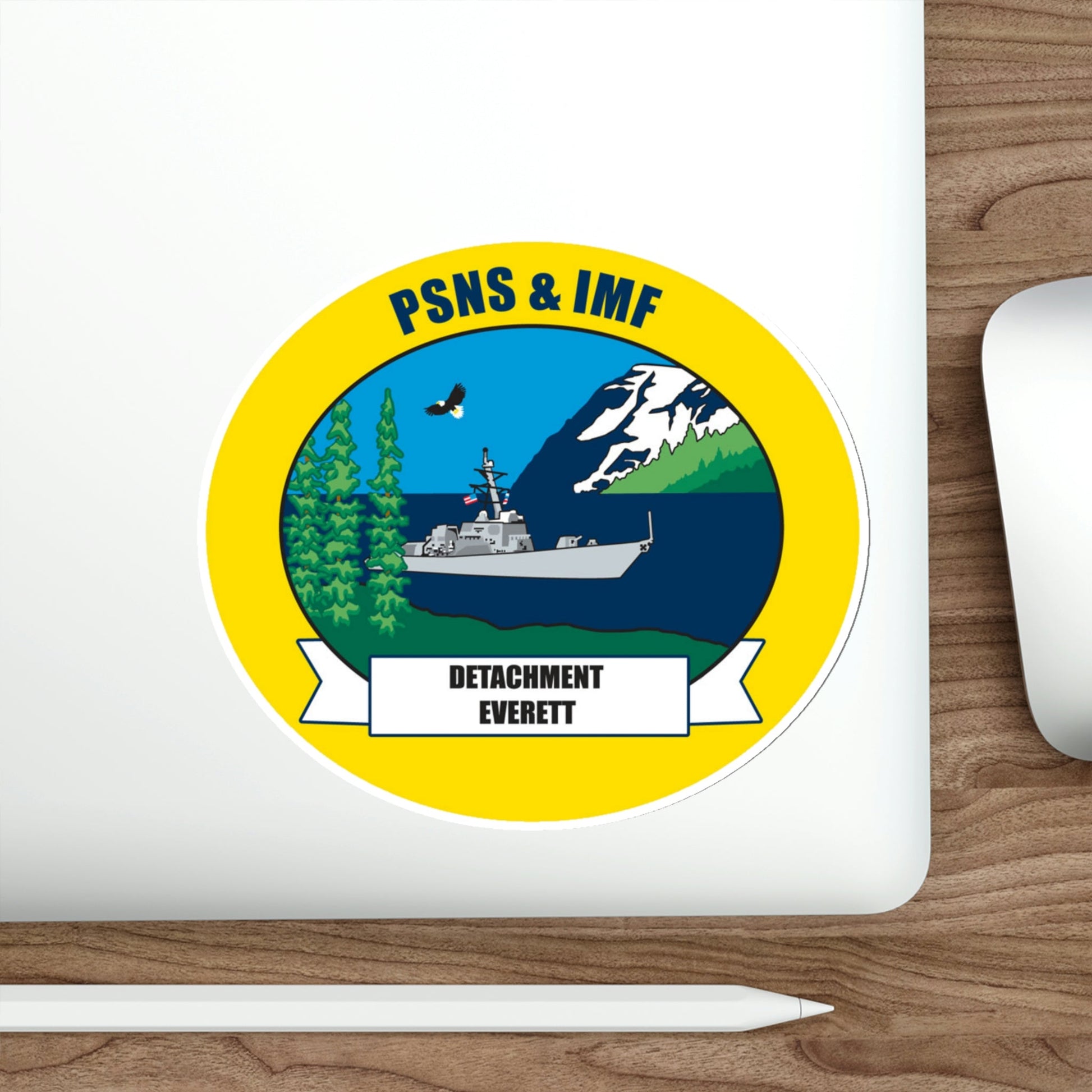 PSNS & IMF Detachment Everett (U.S. Navy) STICKER Vinyl Die-Cut Decal-The Sticker Space