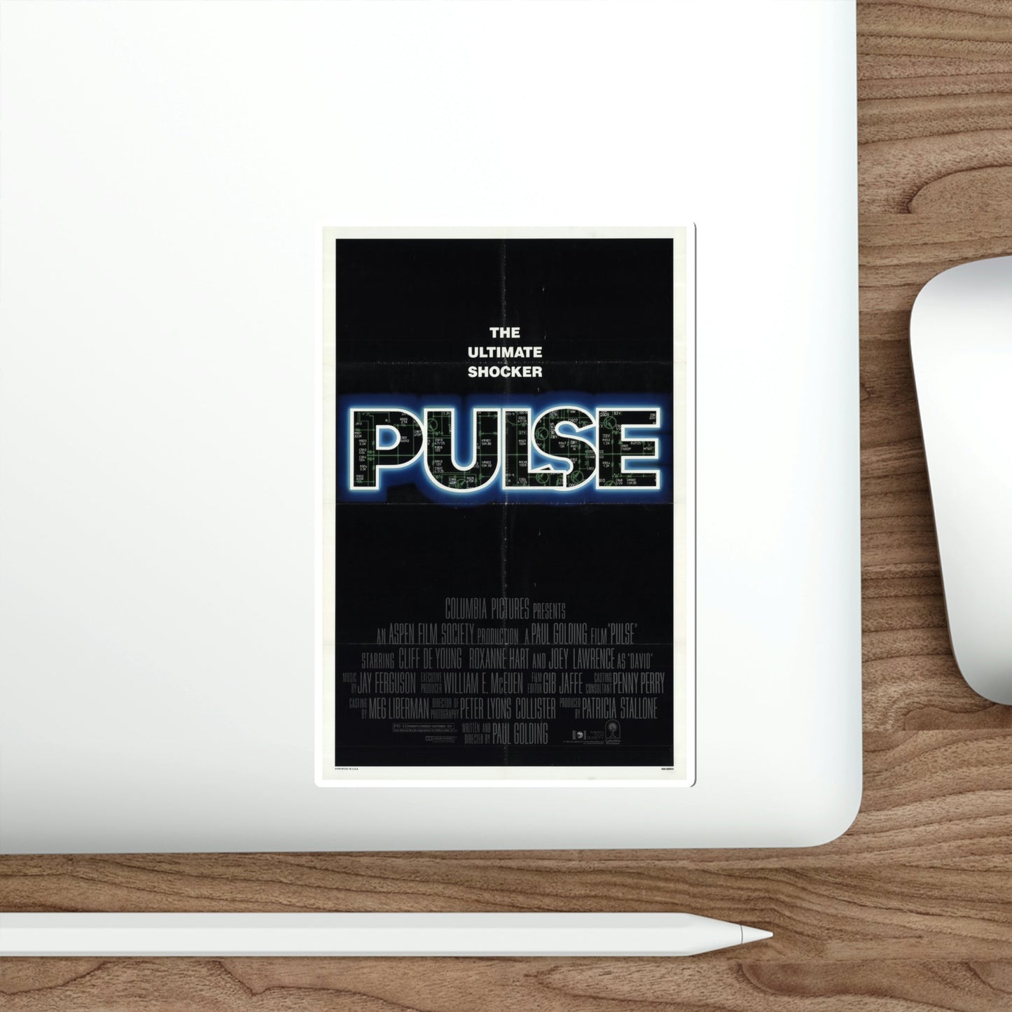 Pulse 1988 Movie Poster STICKER Vinyl Die-Cut Decal-The Sticker Space