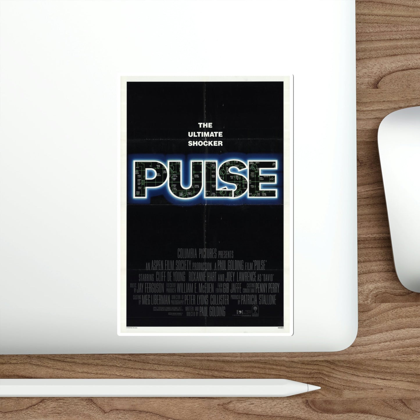 Pulse 1988 Movie Poster STICKER Vinyl Die-Cut Decal-The Sticker Space