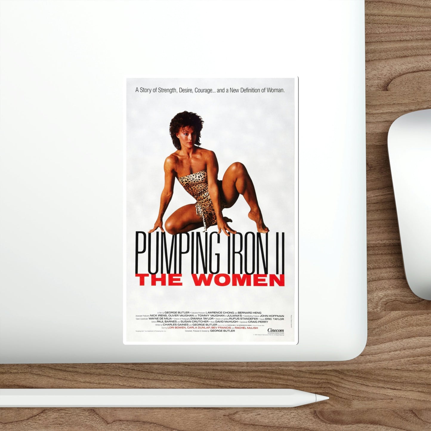 Pumping Iron II The Women 1985 Movie Poster STICKER Vinyl Die-Cut Decal-The Sticker Space