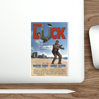 Pure Luck 1991 Movie Poster STICKER Vinyl Die-Cut Decal-The Sticker Space