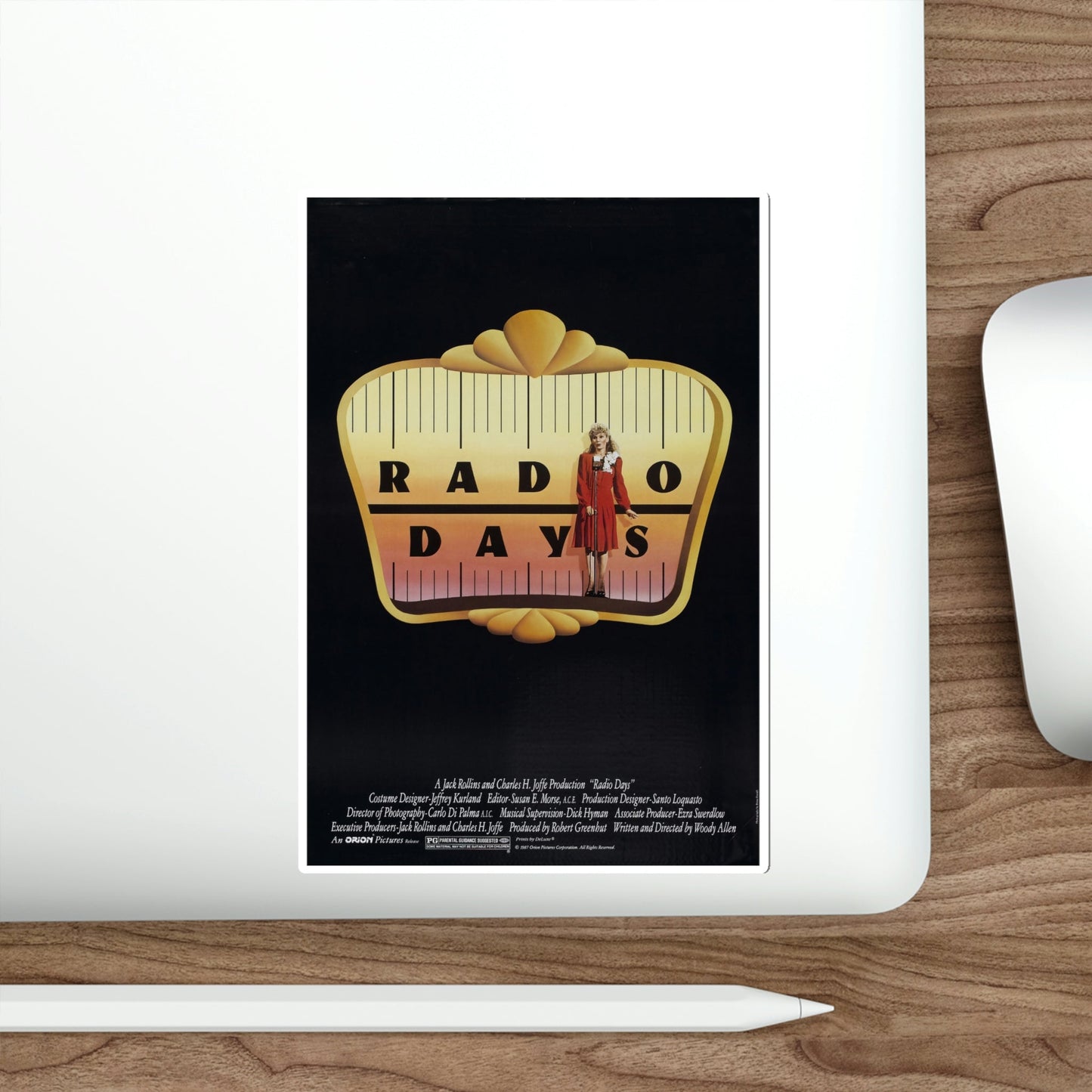 Radio Days 1987 Movie Poster STICKER Vinyl Die-Cut Decal-The Sticker Space