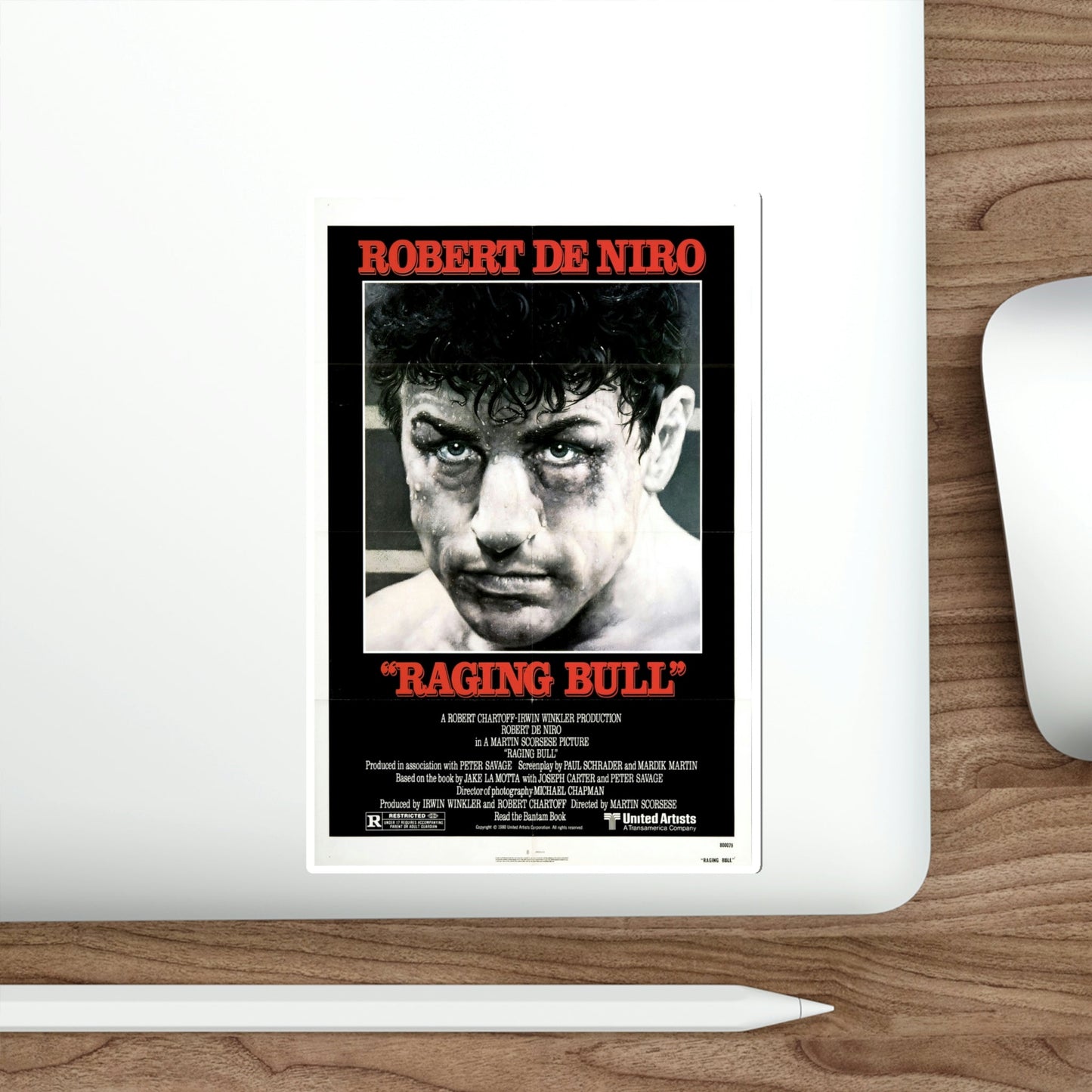 Raging Bull 1980 Movie Poster STICKER Vinyl Die-Cut Decal-The Sticker Space