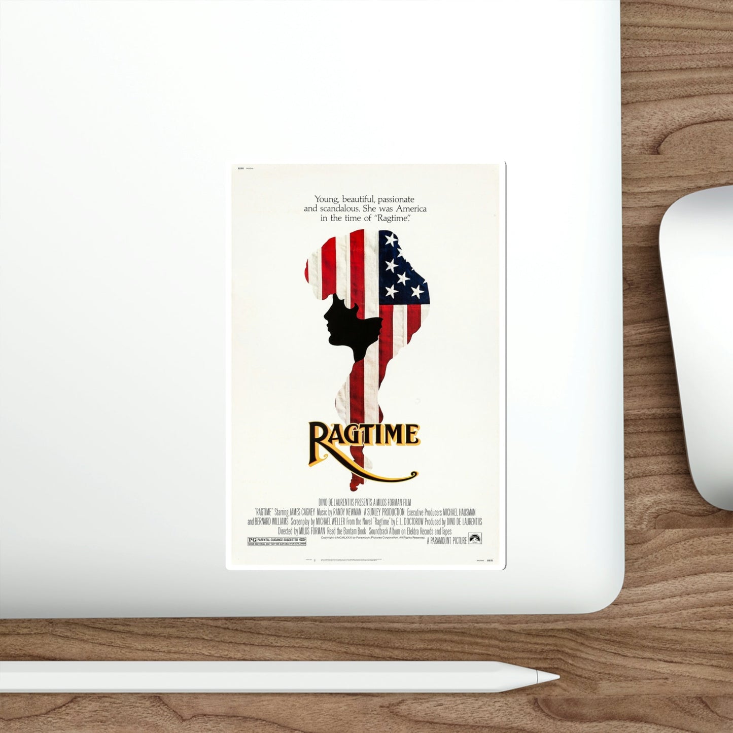 Ragtime 1981 Movie Poster STICKER Vinyl Die-Cut Decal-The Sticker Space