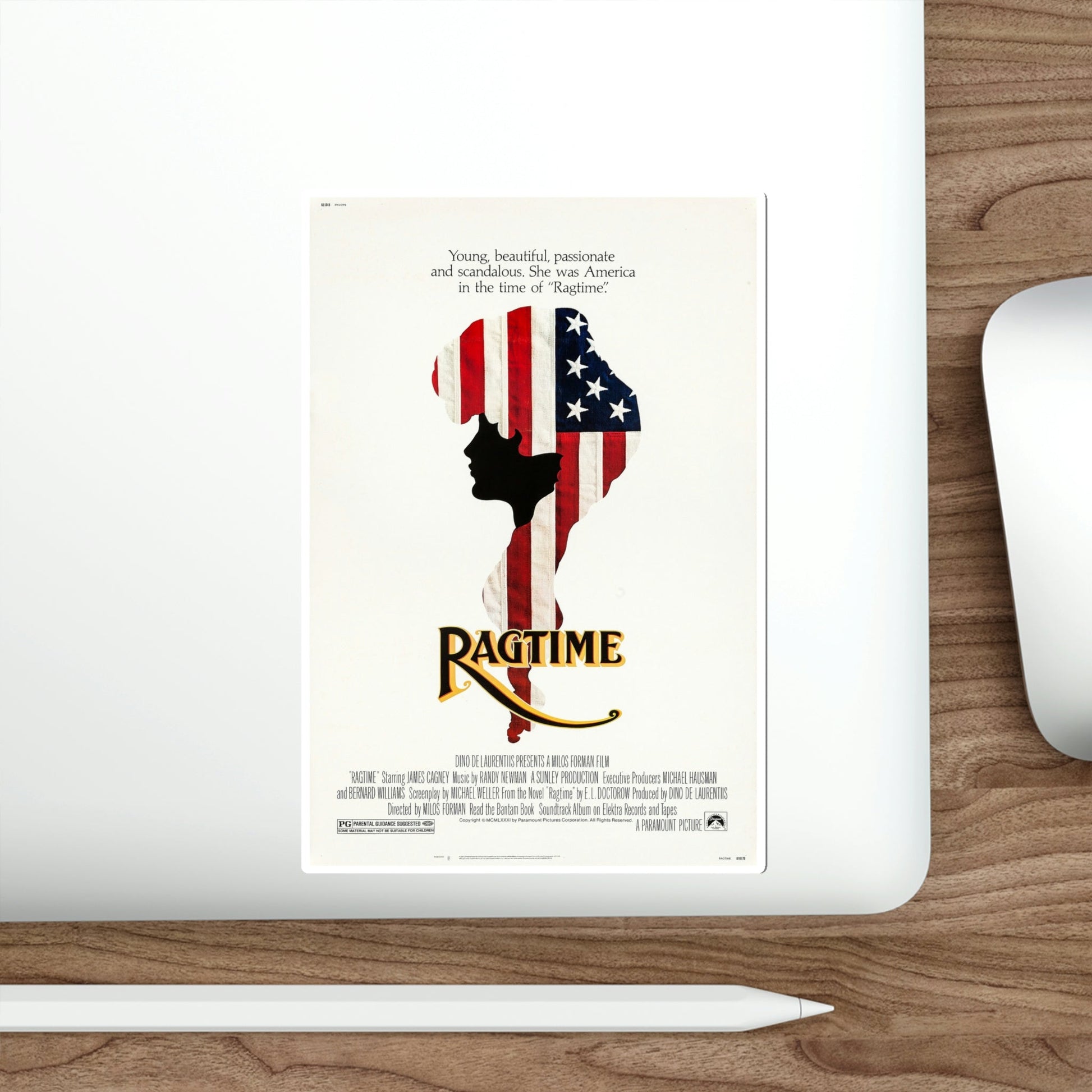 Ragtime 1981 Movie Poster STICKER Vinyl Die-Cut Decal-The Sticker Space