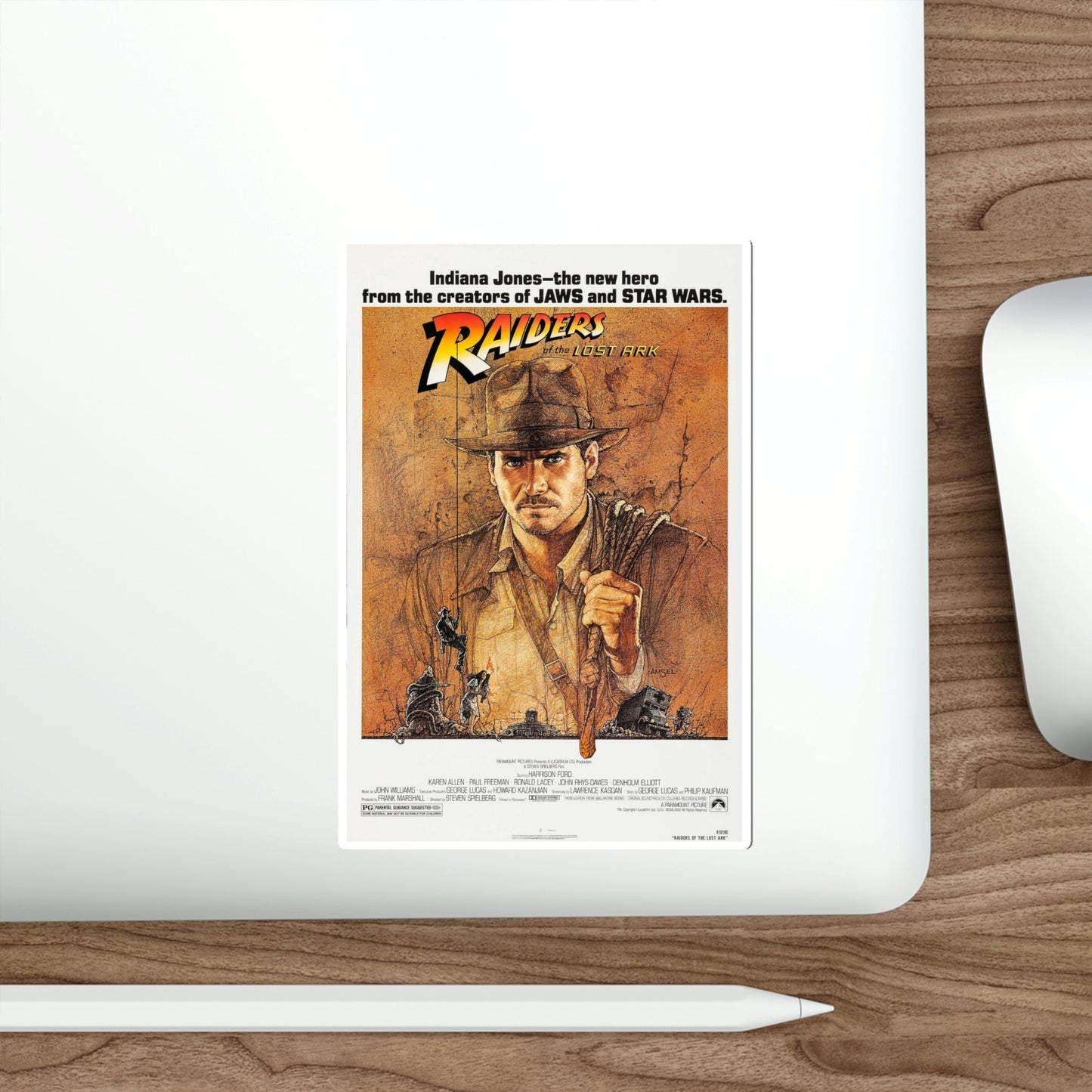 Raiders of the Lost Ark 1981 Movie Poster STICKER Vinyl Die-Cut Decal-The Sticker Space