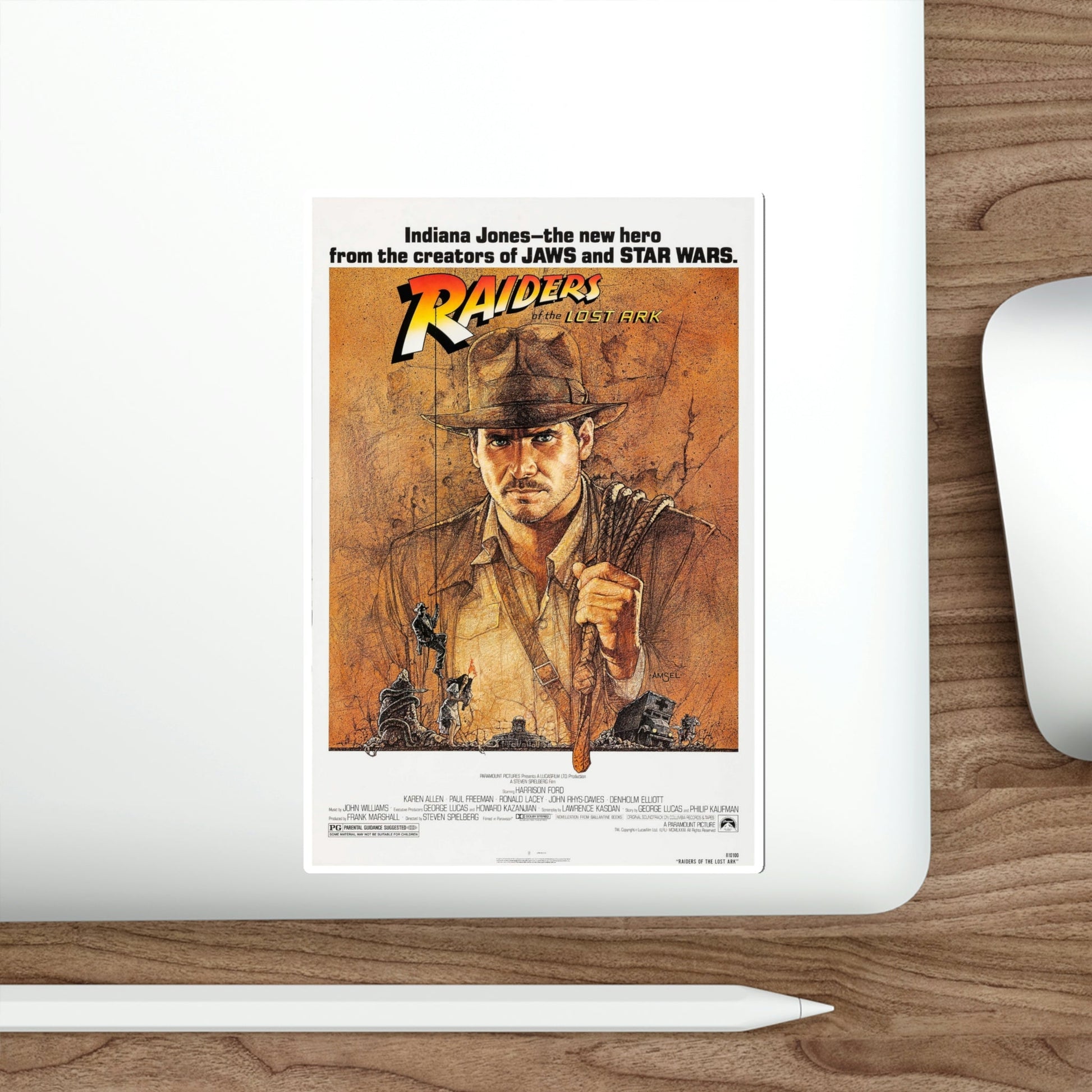 Raiders of the Lost Ark 1981 Movie Poster STICKER Vinyl Die-Cut Decal-The Sticker Space