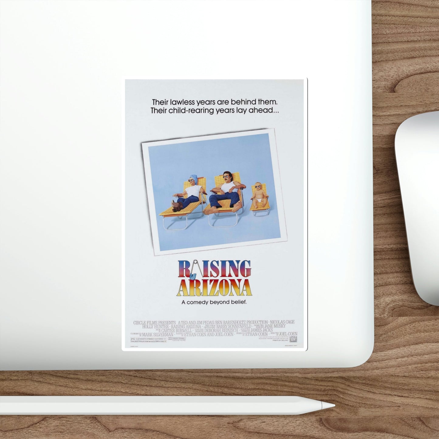 Raising Arizona 1987 Movie Poster STICKER Vinyl Die-Cut Decal-The Sticker Space