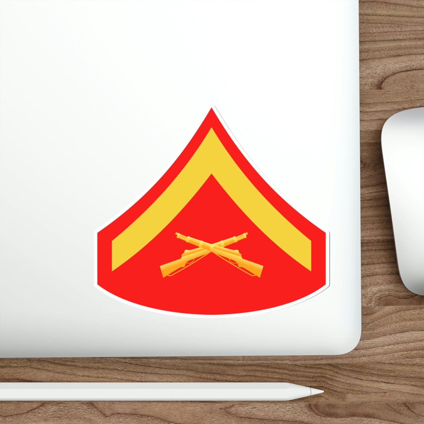 Rank E3 (USMC) STICKER Vinyl Die-Cut Decal-The Sticker Space