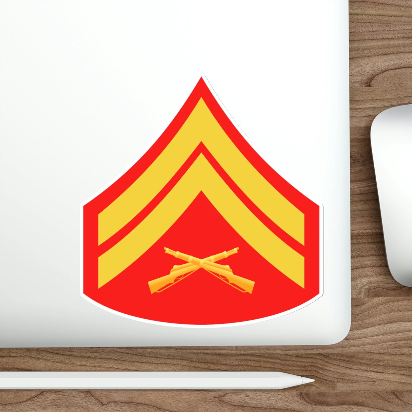 Rank E4 (USMC) STICKER Vinyl Die-Cut Decal-The Sticker Space