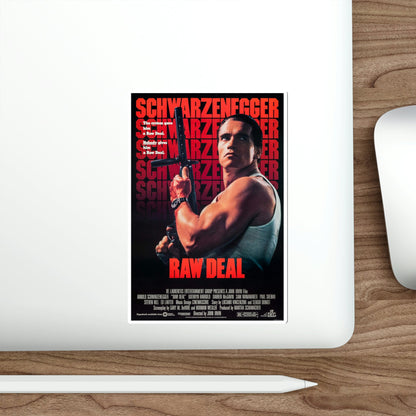 Raw Deal 1986 Movie Poster STICKER Vinyl Die-Cut Decal-The Sticker Space