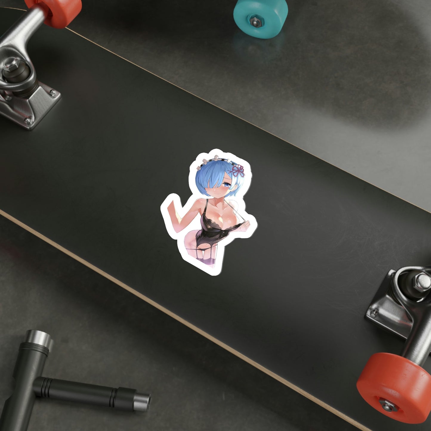 Re Zero Kara Hajimeru Isekai Seikatsu - Rem v3 (Anime/Ecchi/Waifu) STICKER Vinyl Die-Cut Decal-The Sticker Space