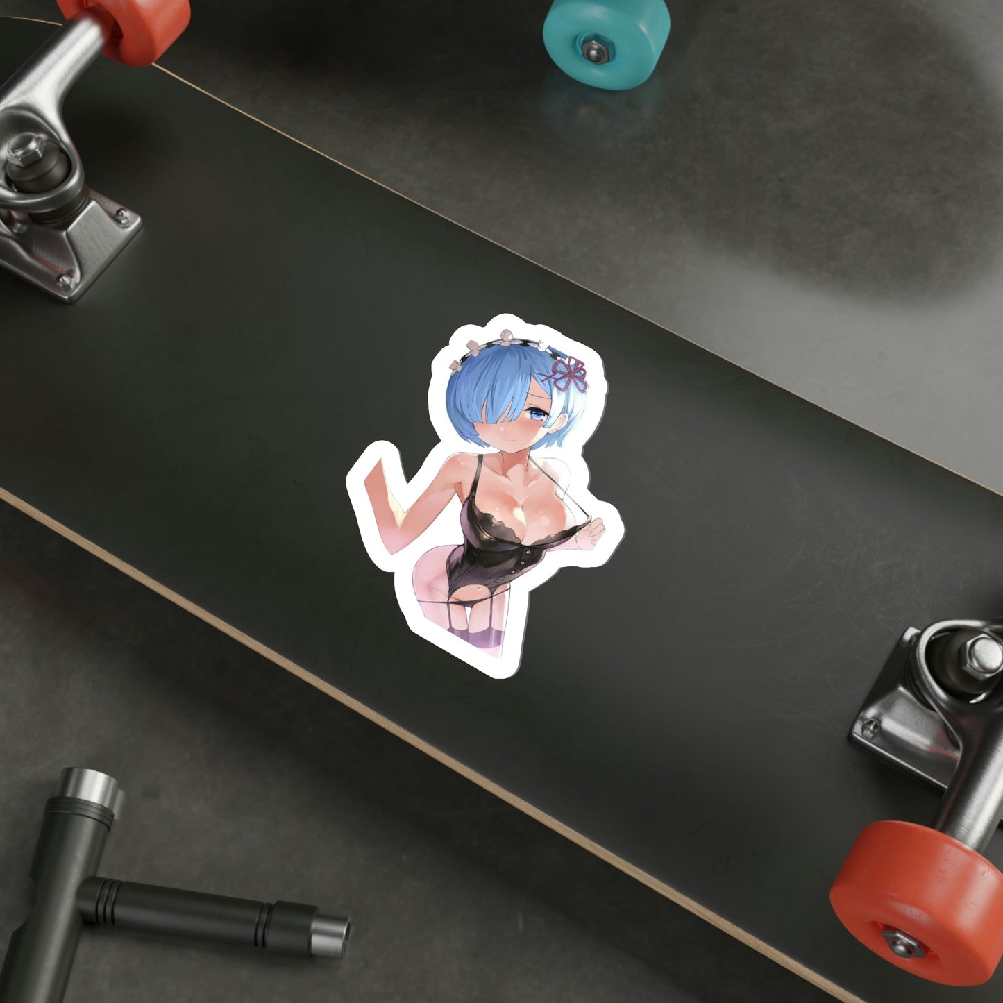 Re Zero Kara Hajimeru Isekai Seikatsu - Rem v3 (Anime/Ecchi/Waifu) STICKER Vinyl Die-Cut Decal-The Sticker Space