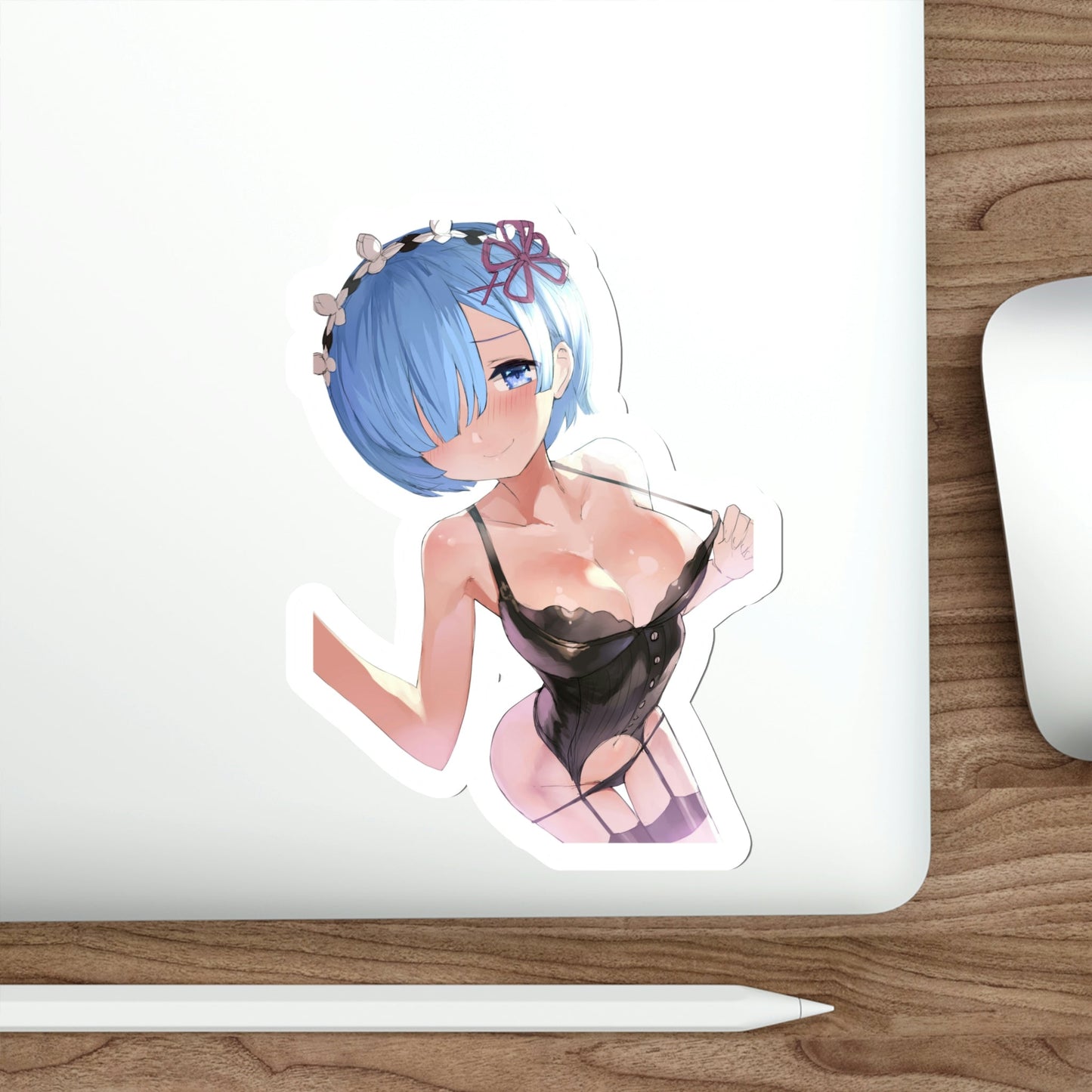 Re Zero Kara Hajimeru Isekai Seikatsu - Rem v3 (Anime/Ecchi/Waifu) STICKER Vinyl Die-Cut Decal-The Sticker Space