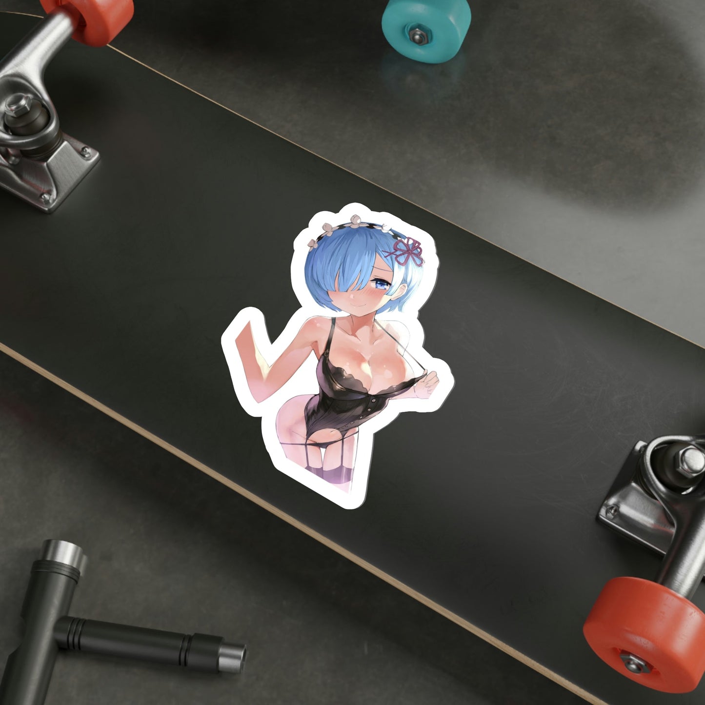 Re Zero Kara Hajimeru Isekai Seikatsu - Rem v3 (Anime/Ecchi/Waifu) STICKER Vinyl Die-Cut Decal-The Sticker Space