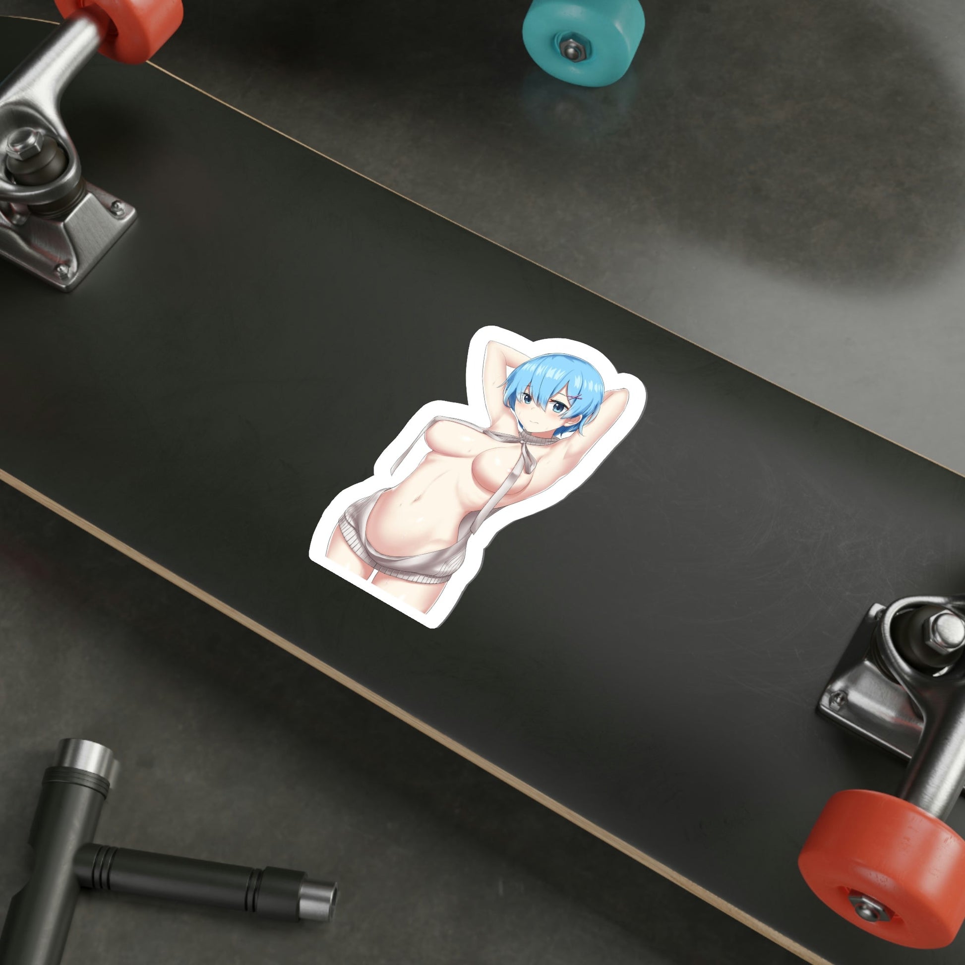 Re Zero Kara Hajimeru Isekai Seikatsu - Rem v4 (Anime/Ecchi/Waifu) STICKER Vinyl Die-Cut Decal-The Sticker Space