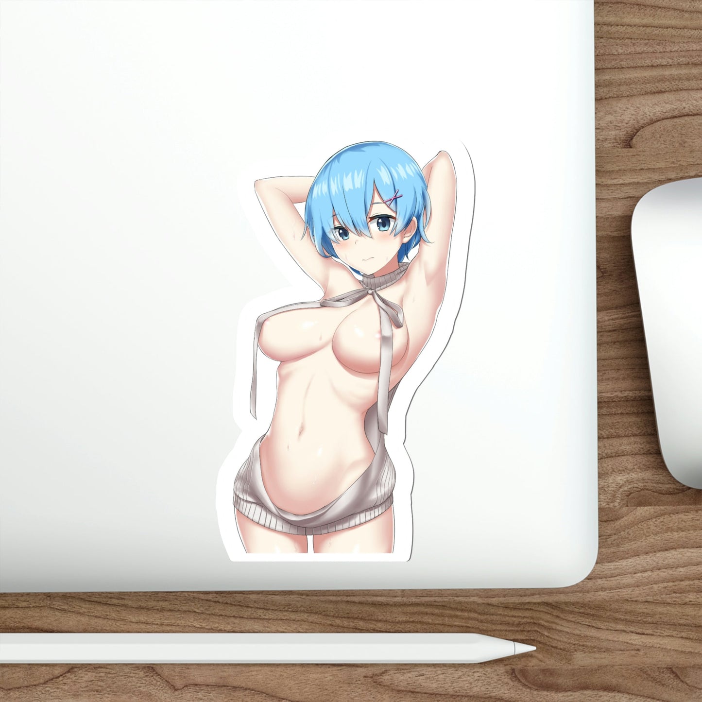 Re Zero Kara Hajimeru Isekai Seikatsu - Rem v4 (Anime/Ecchi/Waifu) STICKER Vinyl Die-Cut Decal-The Sticker Space