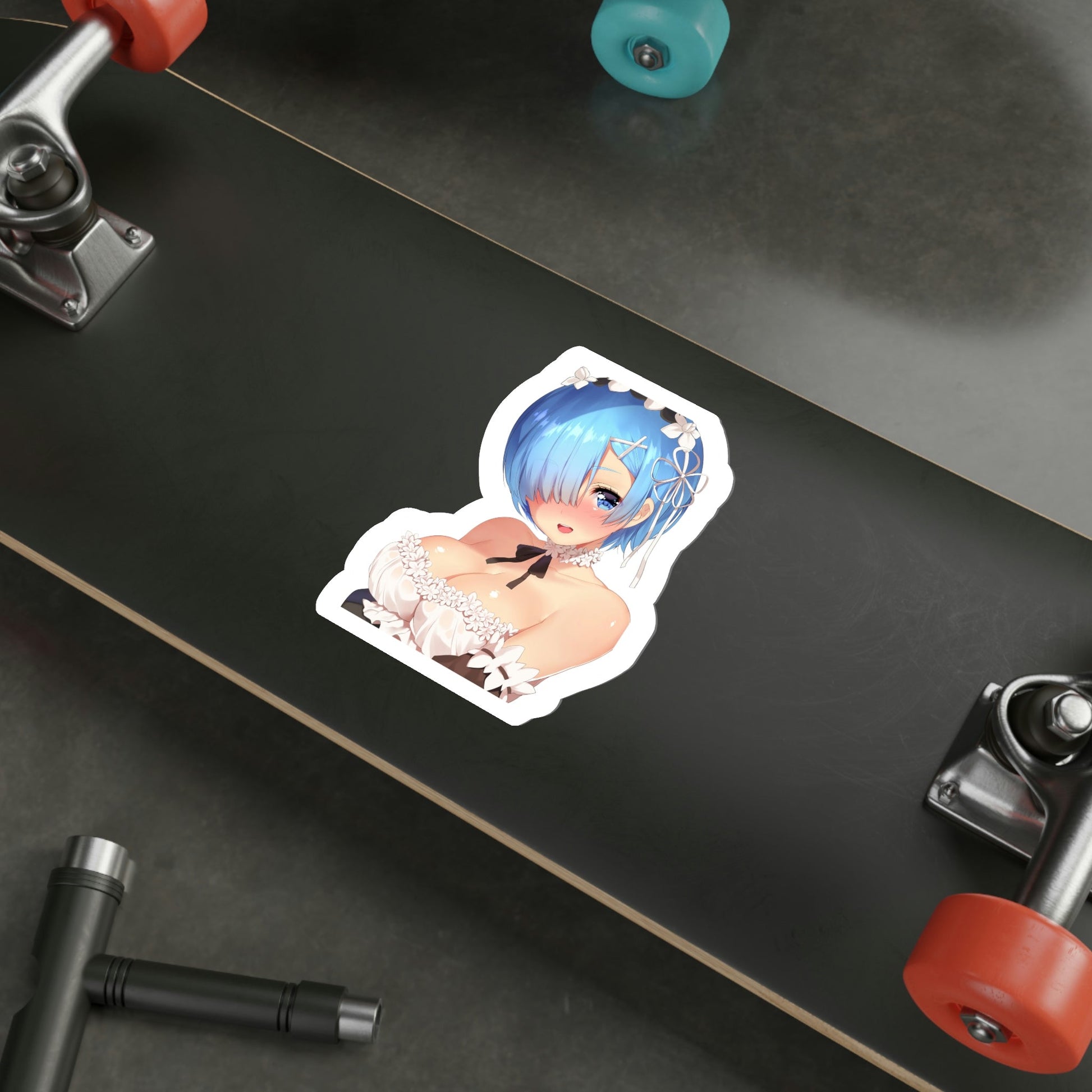 Re Zero Kara Hajimeru Isekai Seikatsu - Rem v6 (Anime/Ecchi/Waifu) STICKER Vinyl Die-Cut Decal-The Sticker Space