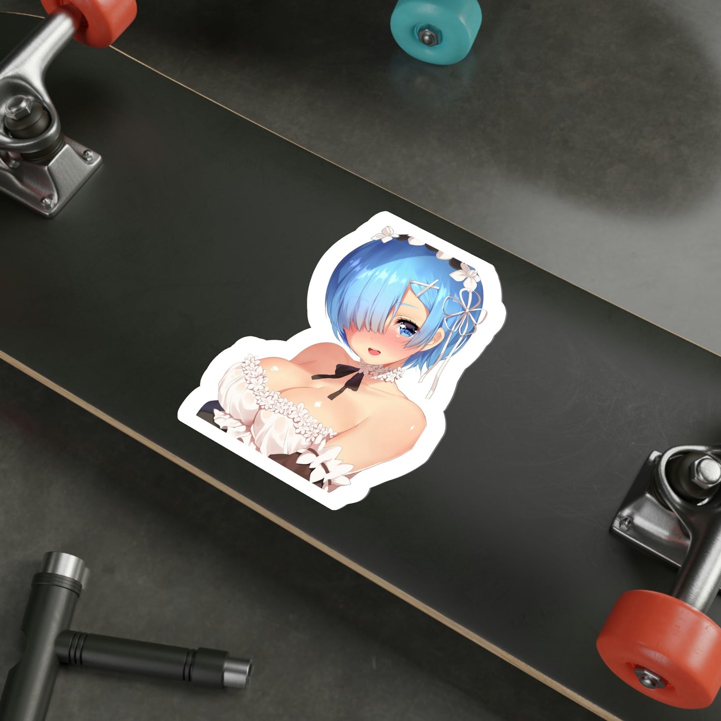 Re Zero Kara Hajimeru Isekai Seikatsu - Rem v6 (Anime/Ecchi/Waifu) STICKER Vinyl Die-Cut Decal-The Sticker Space