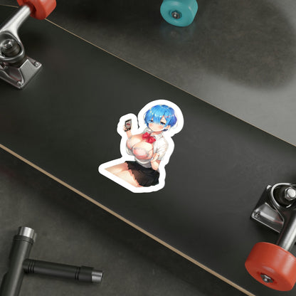 Re Zero Kara Hajimeru Isekai Seikatsu - Rem v7 (Anime/Ecchi/Waifu) STICKER Vinyl Die-Cut Decal-The Sticker Space