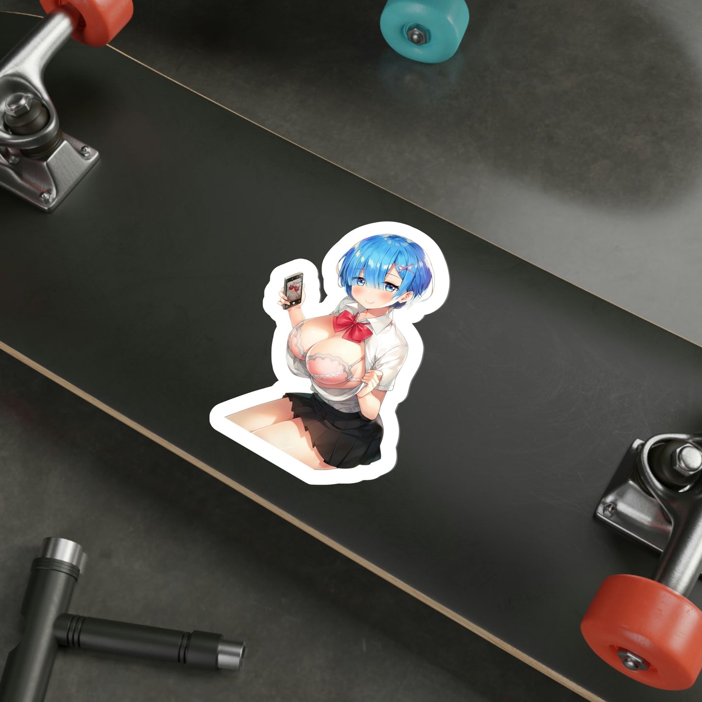 Re Zero Kara Hajimeru Isekai Seikatsu - Rem v7 (Anime/Ecchi/Waifu) STICKER Vinyl Die-Cut Decal-The Sticker Space