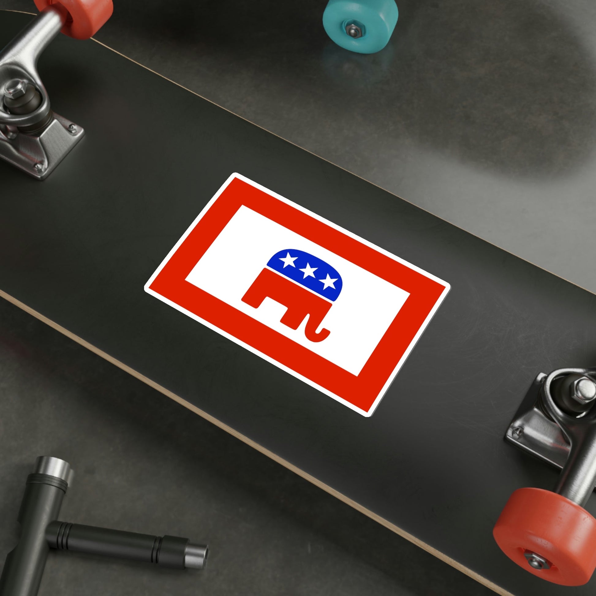 Republican Party Flag STICKER Vinyl Die-Cut Decal-The Sticker Space