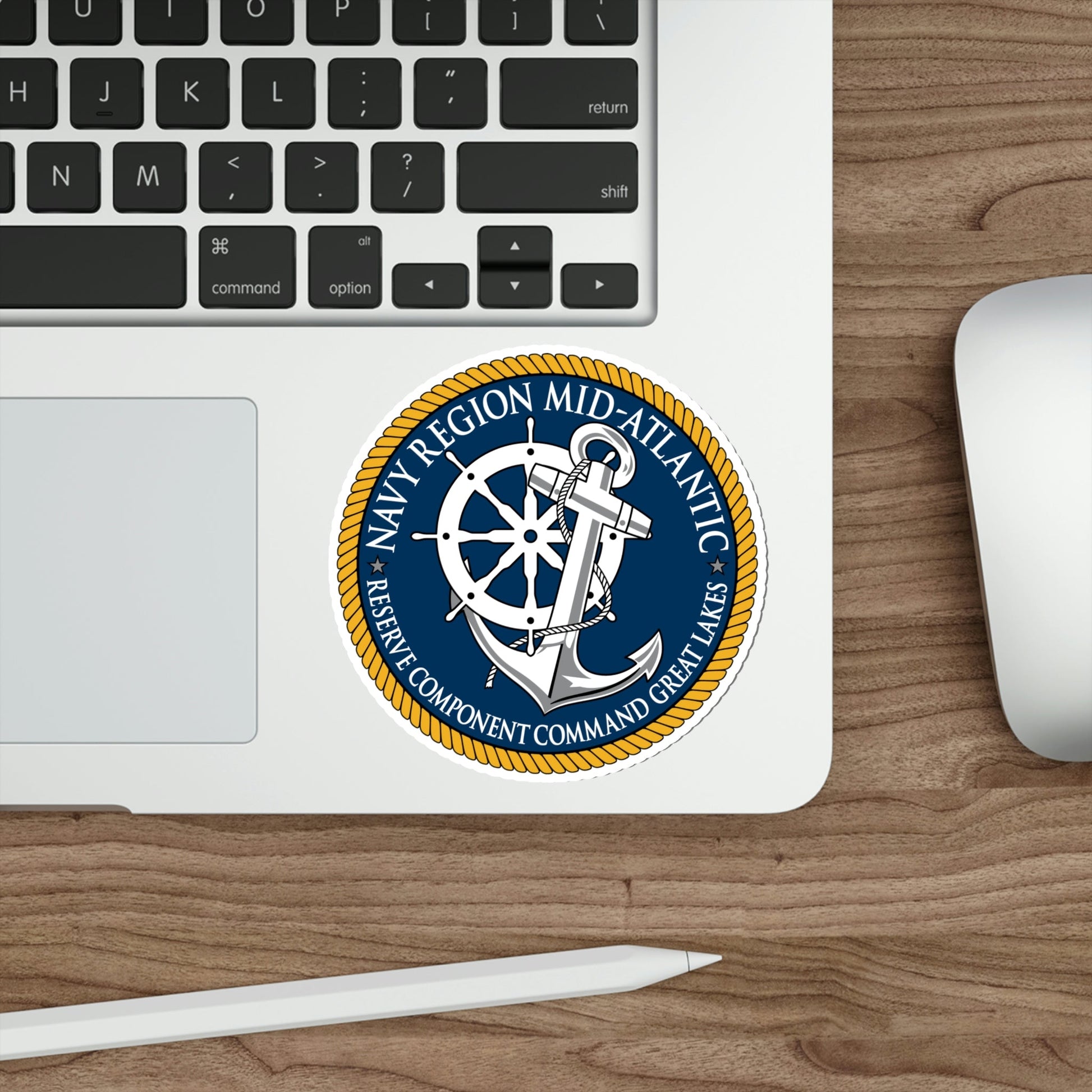 Reserve Component Comm Great Lakes Navy Reg Mid At (U.S. Navy) STICKER Vinyl Die-Cut Decal-The Sticker Space