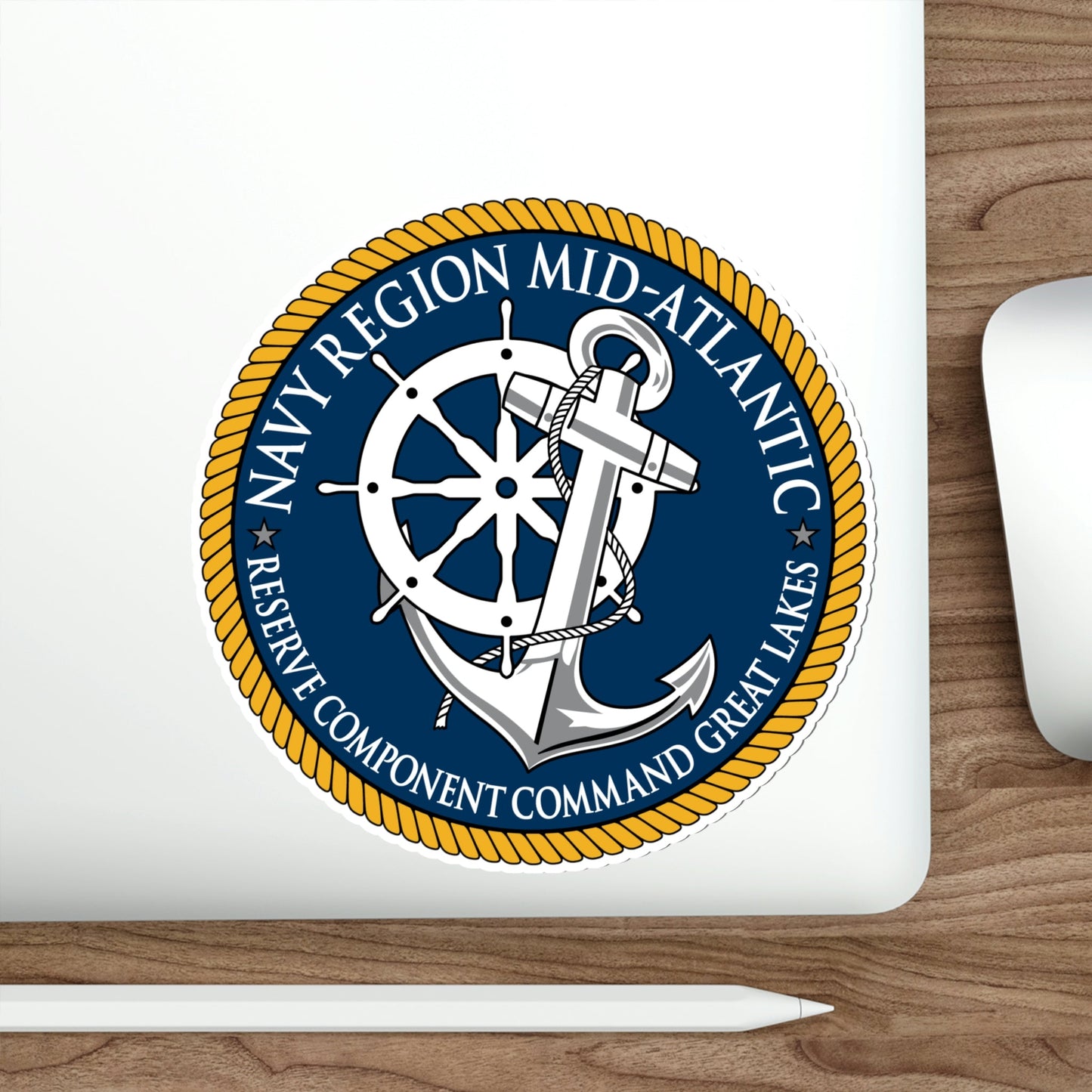 Reserve Component Comm Great Lakes Navy Reg Mid At (U.S. Navy) STICKER Vinyl Die-Cut Decal-The Sticker Space