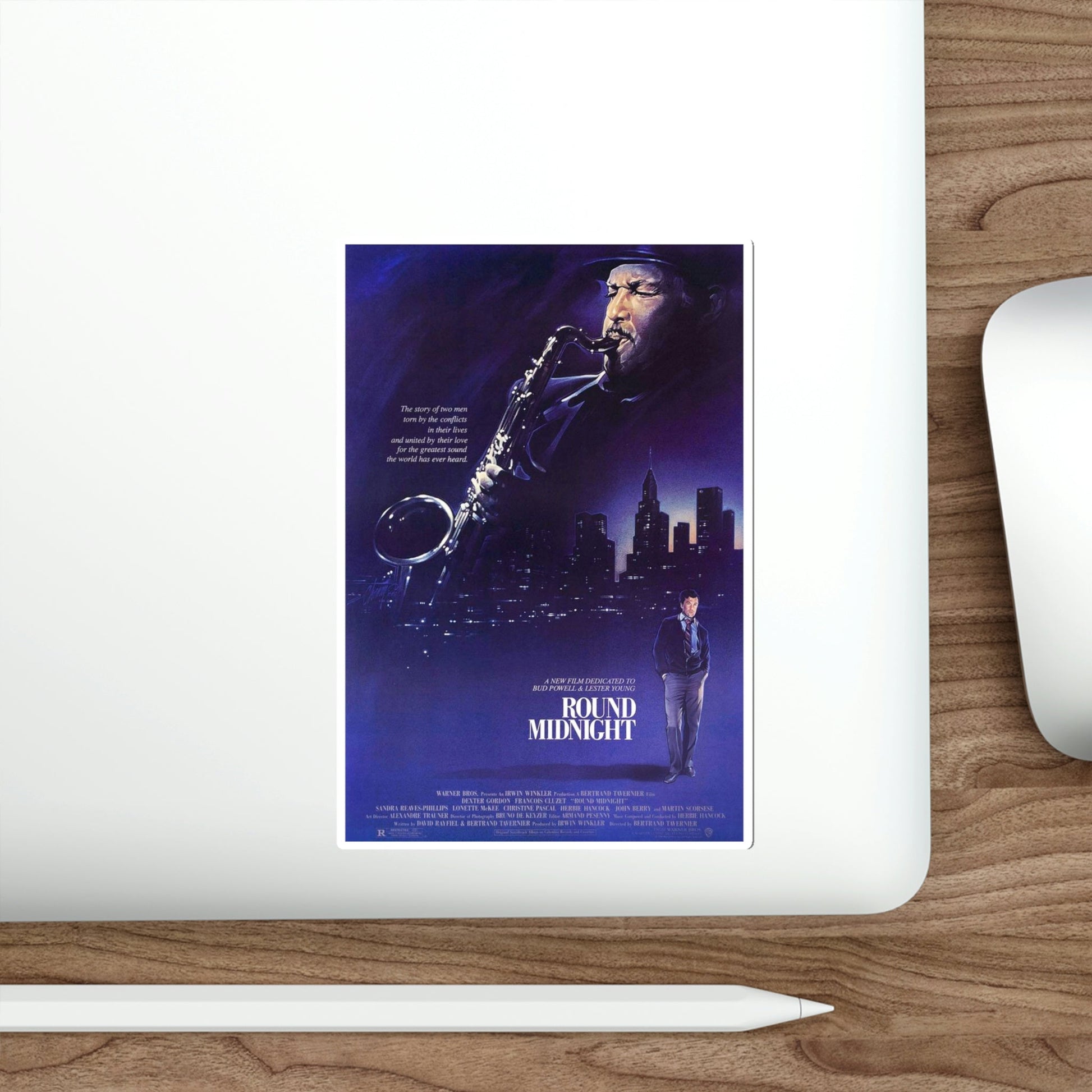 Round Midnight 1986 Movie Poster STICKER Vinyl Die-Cut Decal-The Sticker Space