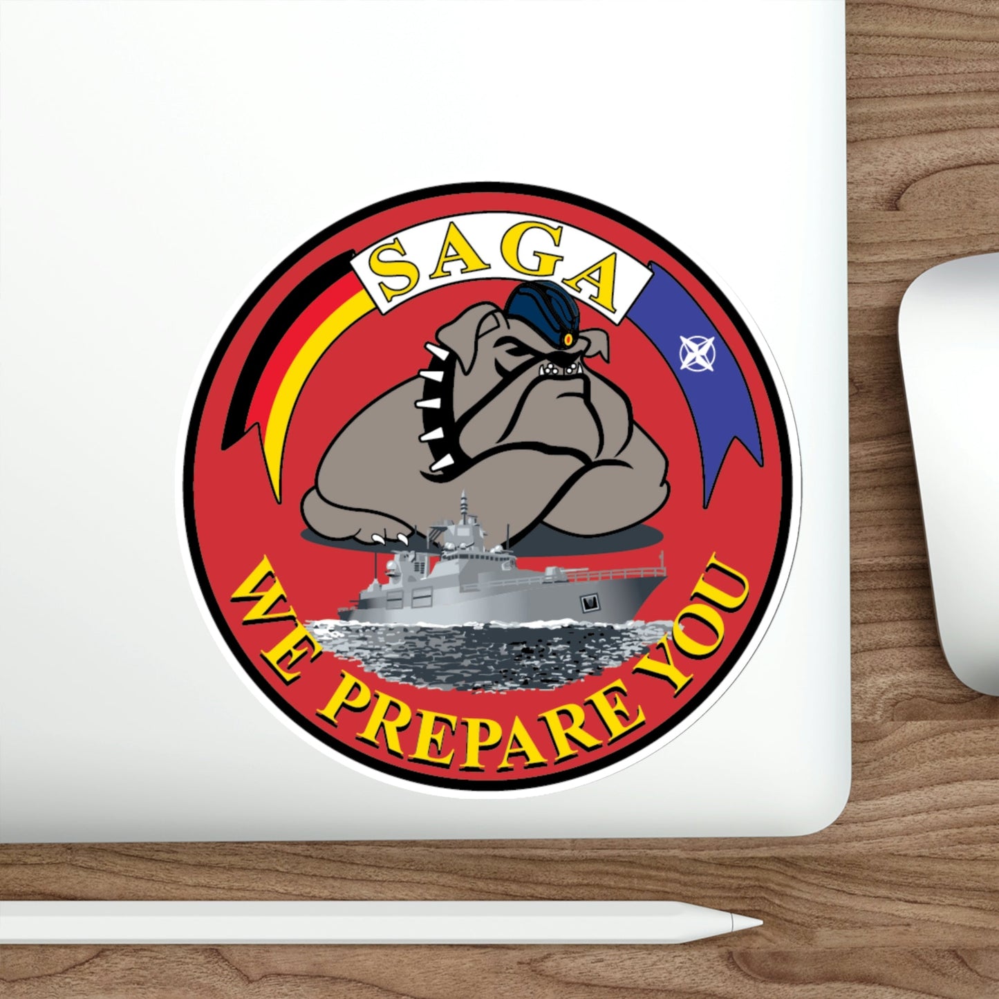 SAGA 400 (USMC) STICKER Vinyl Die-Cut Decal-The Sticker Space